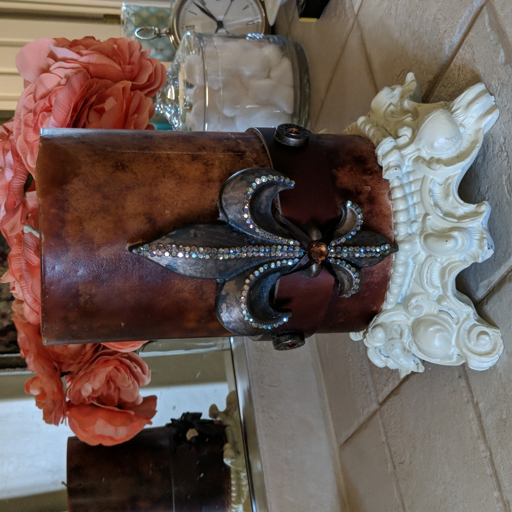 Chrome Angels Swarovski crystal candle - Picture 3 of 10